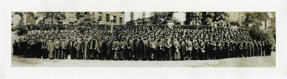 Commencement for the 1929 graduating class, phoot